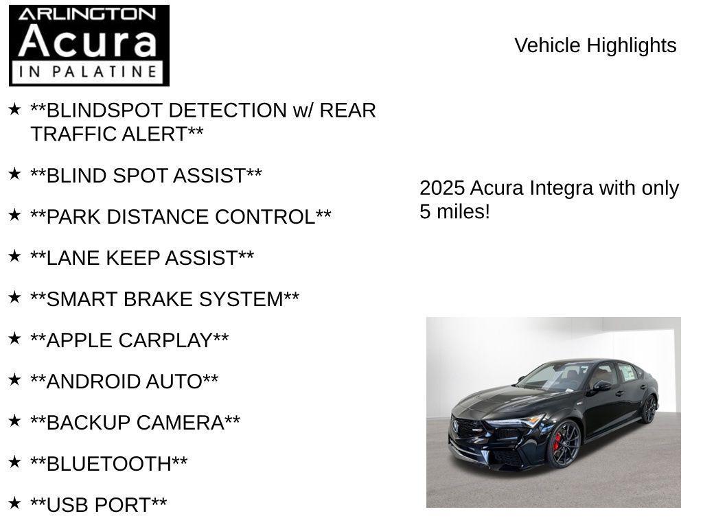 new 2025 Acura Integra car, priced at $54,695
