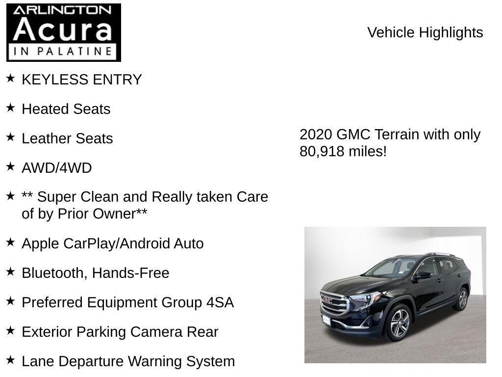 used 2020 GMC Terrain car, priced at $17,350