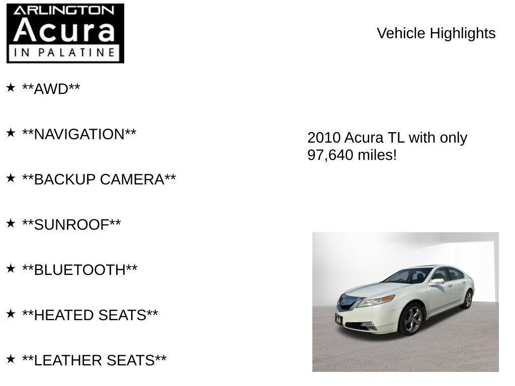 used 2010 Acura TL car, priced at $10,995
