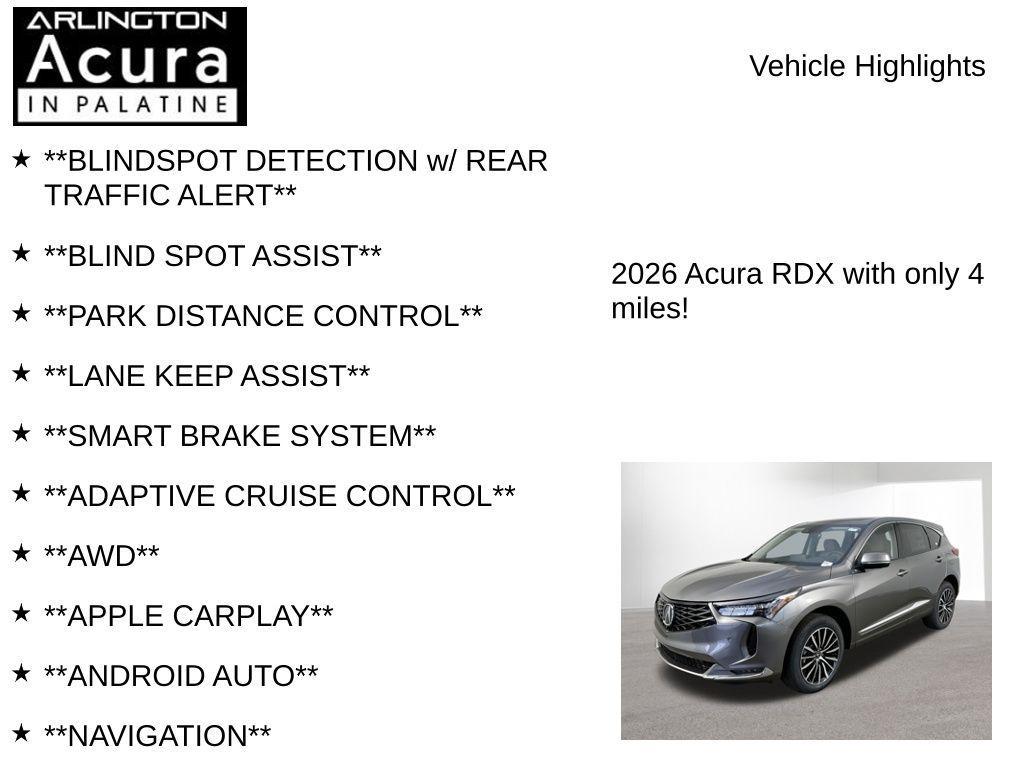 new 2026 Acura RDX car, priced at $54,800