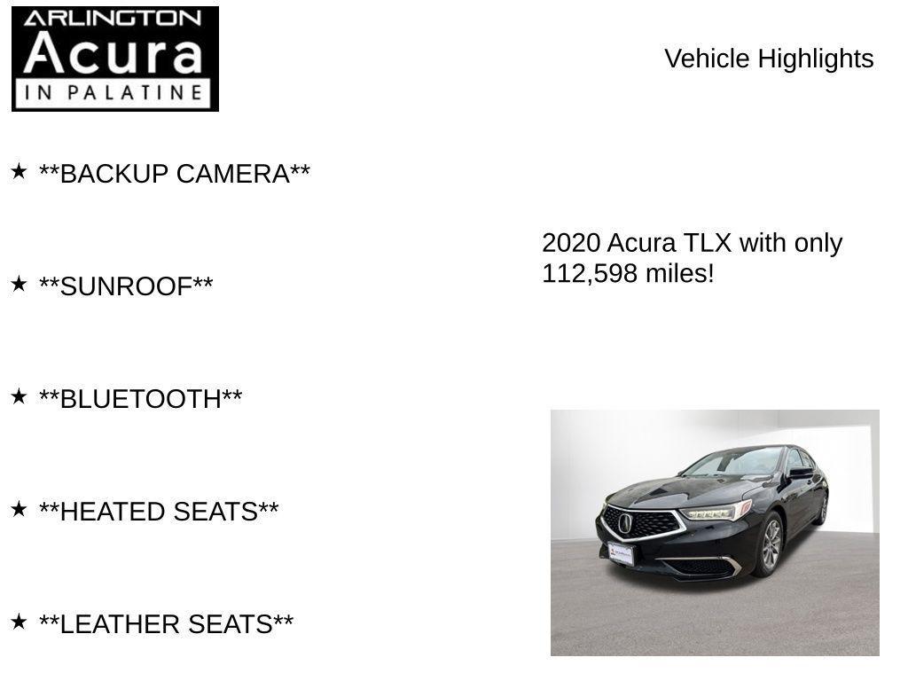 used 2020 Acura TLX car, priced at $15,998