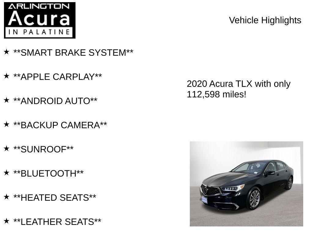 used 2020 Acura TLX car, priced at $16,995