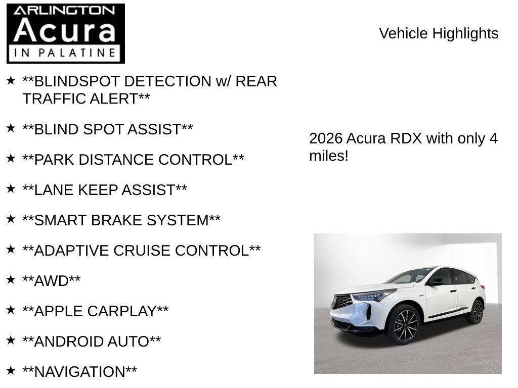 new 2026 Acura RDX car, priced at $56,800