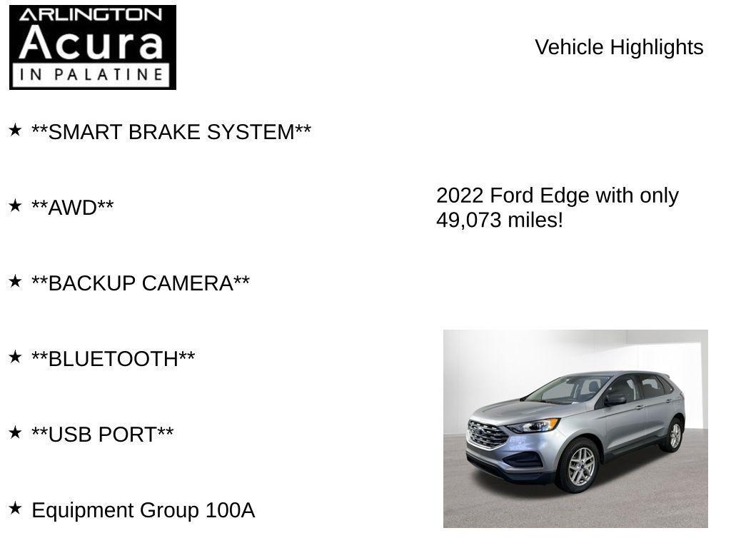used 2022 Ford Edge car, priced at $21,595