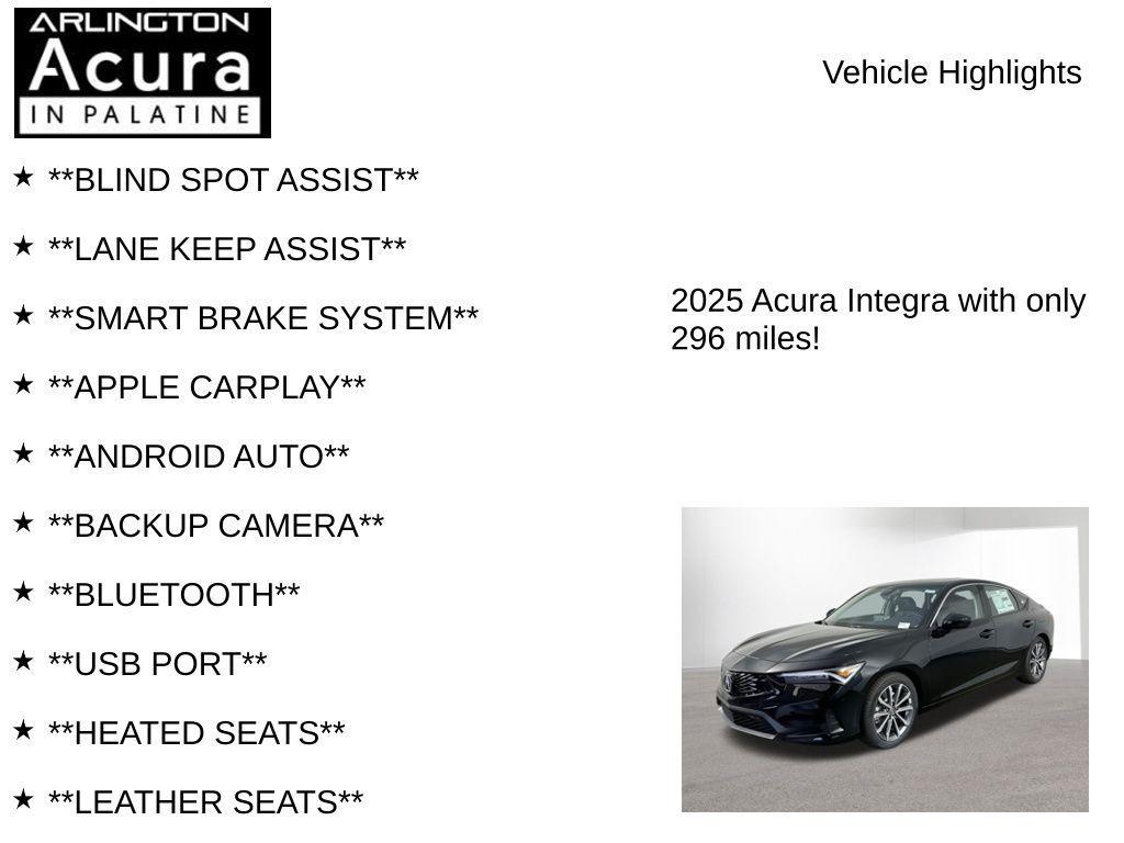 used 2025 Acura Integra car, priced at $28,995