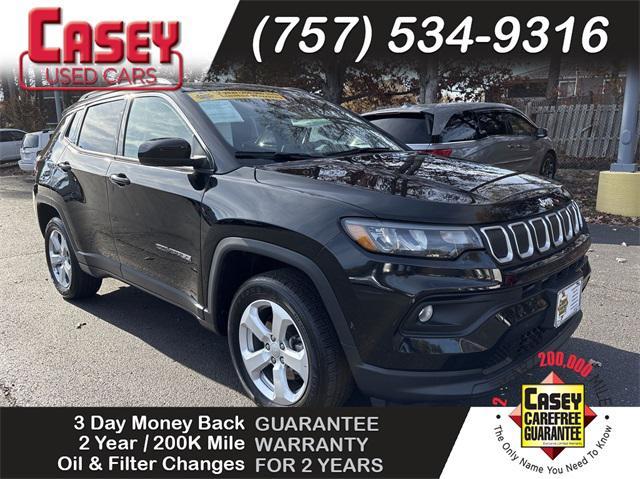 used 2022 Jeep Compass car, priced at $22,100