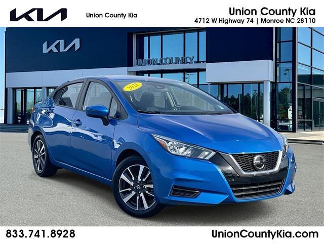 used 2021 Nissan Versa car, priced at $12,800