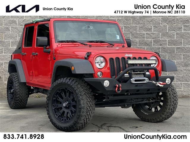 used 2017 Jeep Wrangler Unlimited car, priced at $23,600