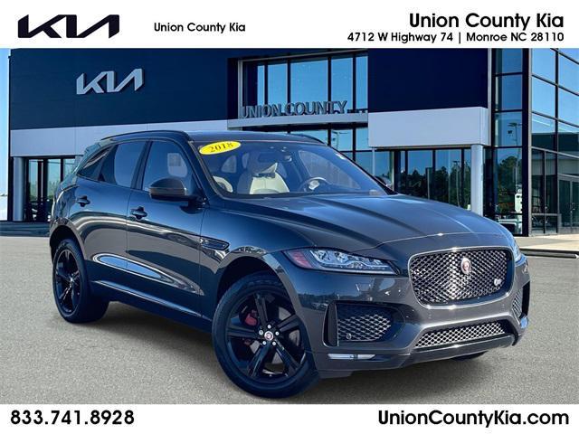 used 2018 Jaguar F-PACE car, priced at $14,700