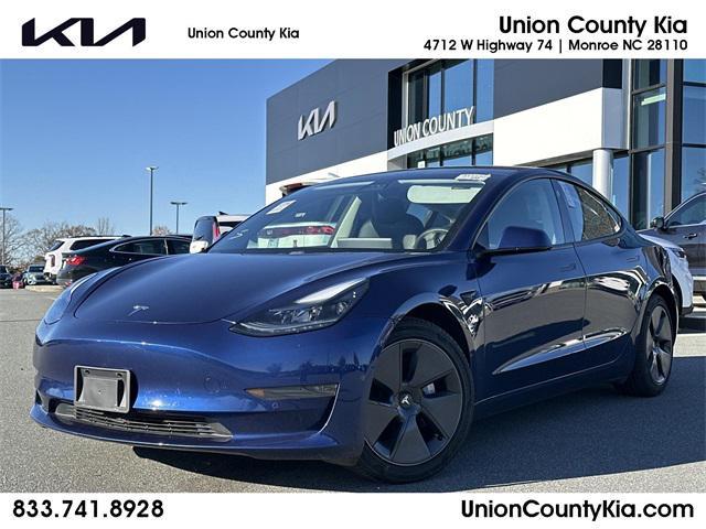 used 2021 Tesla Model 3 car, priced at $23,500