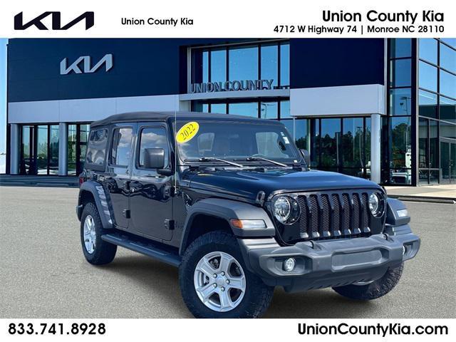 used 2022 Jeep Wrangler Unlimited car, priced at $26,290