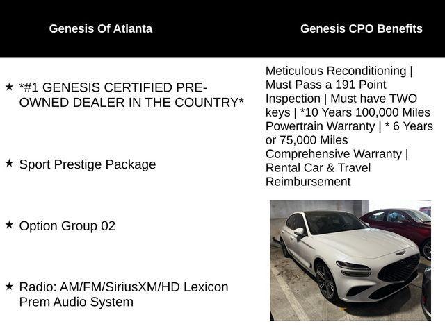 used 2025 Genesis G70 car, priced at $41,523