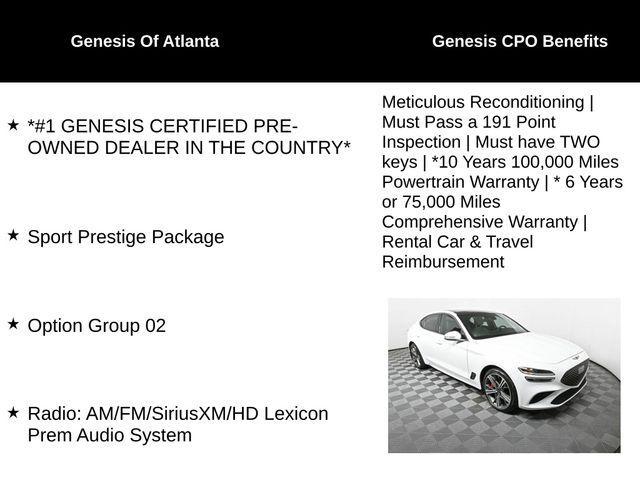 used 2025 Genesis G70 car, priced at $41,000