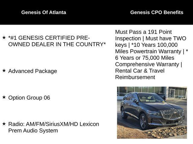 used 2024 Genesis GV80 car, priced at $62,000