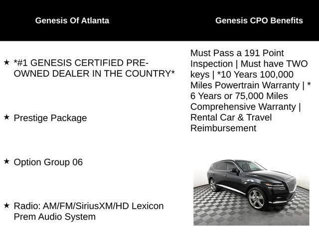 used 2024 Genesis GV80 car, priced at $63,000