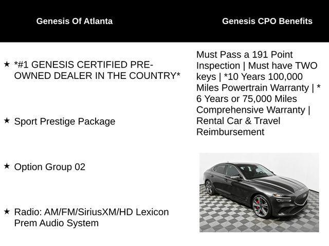 used 2024 Genesis G70 car, priced at $40,000