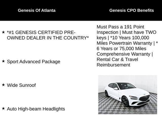 used 2023 Genesis G70 car, priced at $42,480