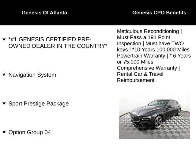 used 2025 Genesis G70 car, priced at $48,687