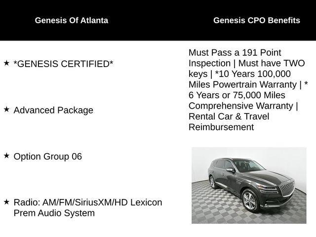 used 2024 Genesis GV80 car, priced at $57,888