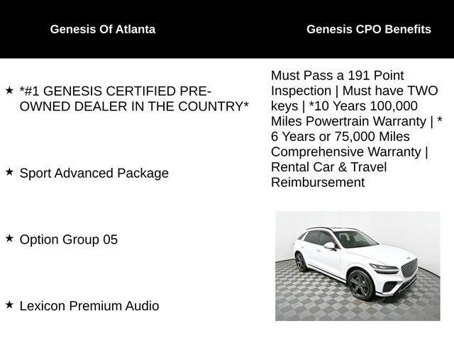 used 2024 Genesis GV70 car, priced at $60,980