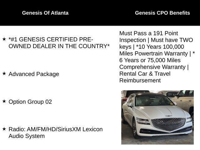 used 2023 Genesis G80 car, priced at $40,000