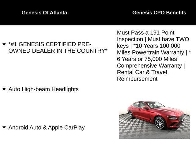 used 2023 Genesis G70 car, priced at $42,780