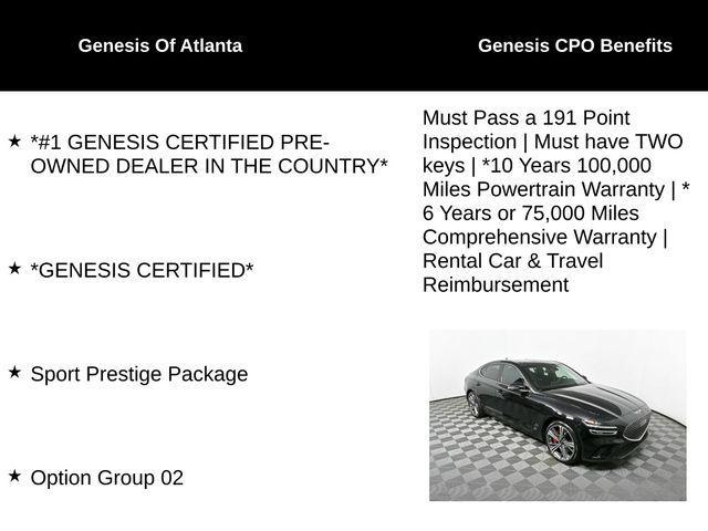 used 2024 Genesis G70 car, priced at $43,880