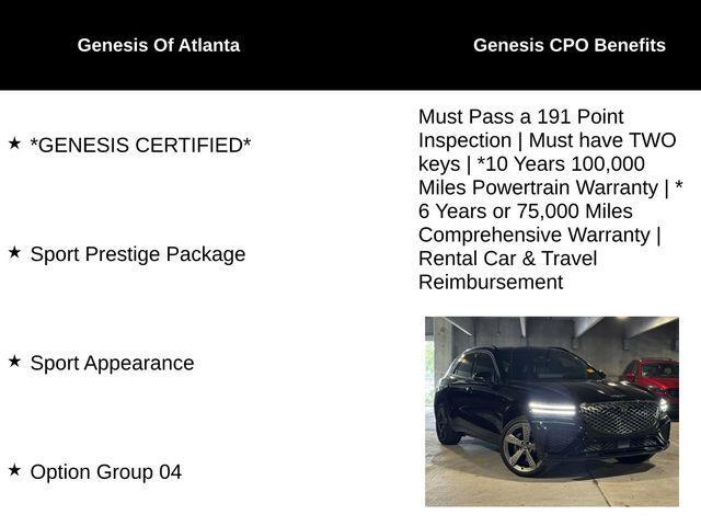 used 2024 Genesis GV70 car, priced at $52,580