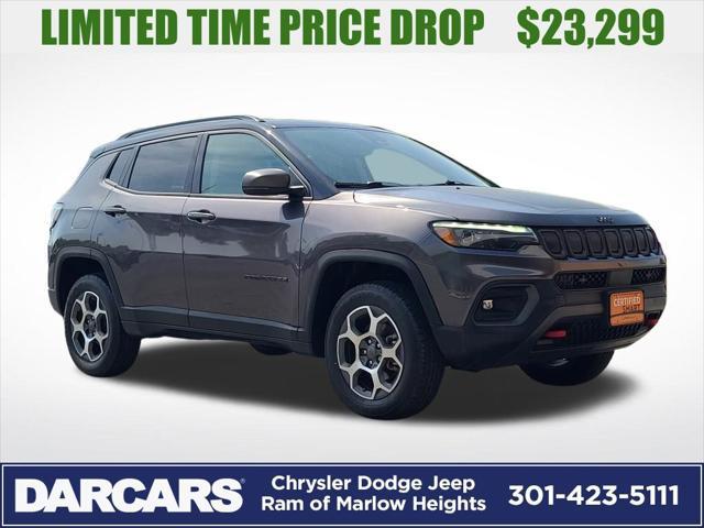 used 2022 Jeep Compass car, priced at $23,299