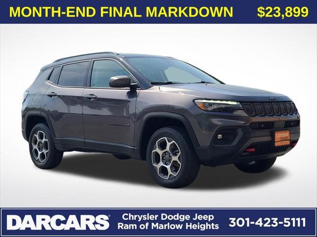 used 2022 Jeep Compass car, priced at $23,899