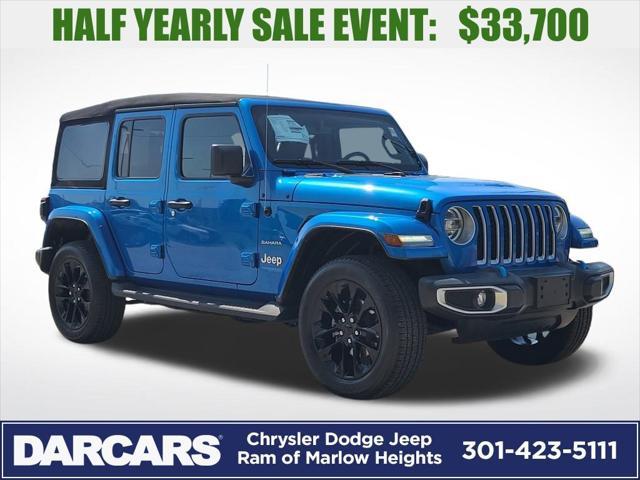 used 2022 Jeep Wrangler Unlimited 4xe car, priced at $33,700
