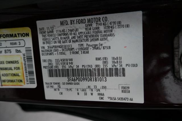 used 2013 Ford Fusion car