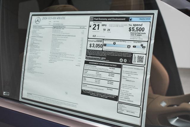 new 2024 Mercedes-Benz GLS 450 car, priced at $100,225
