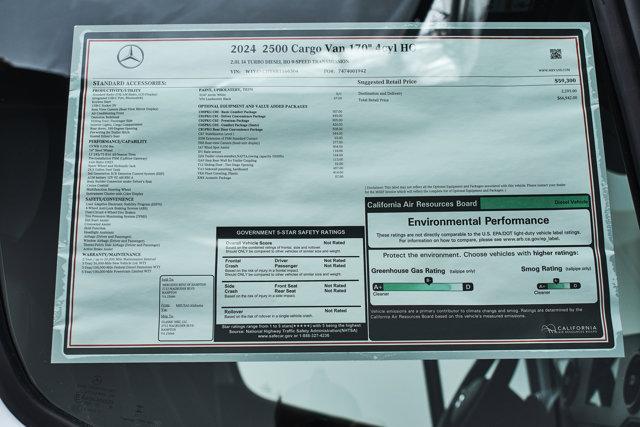 new 2024 Mercedes-Benz Sprinter 2500 car, priced at $62,488