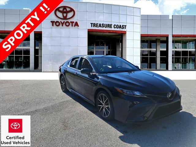 used 2021 Toyota Camry car, priced at $28,900