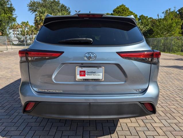 used 2021 Toyota Highlander car, priced at $22,981