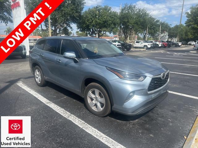 used 2021 Toyota Highlander car, priced at $28,900