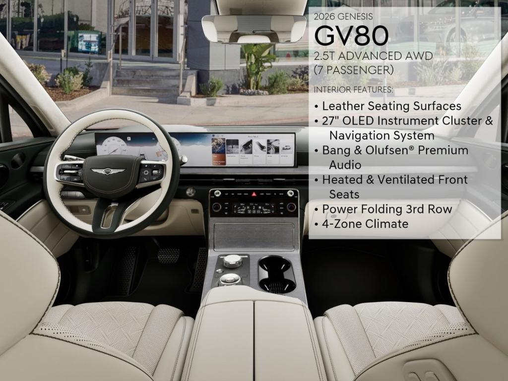 new 2026 Genesis GV80 car, priced at $71,925