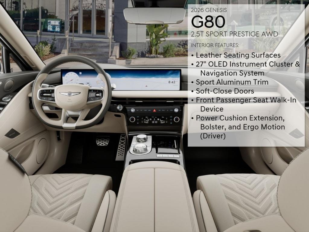 new 2026 Genesis G80 car, priced at $72,615