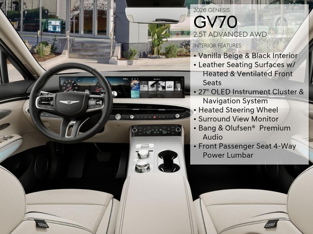 new 2026 Genesis GV70 car, priced at $59,605