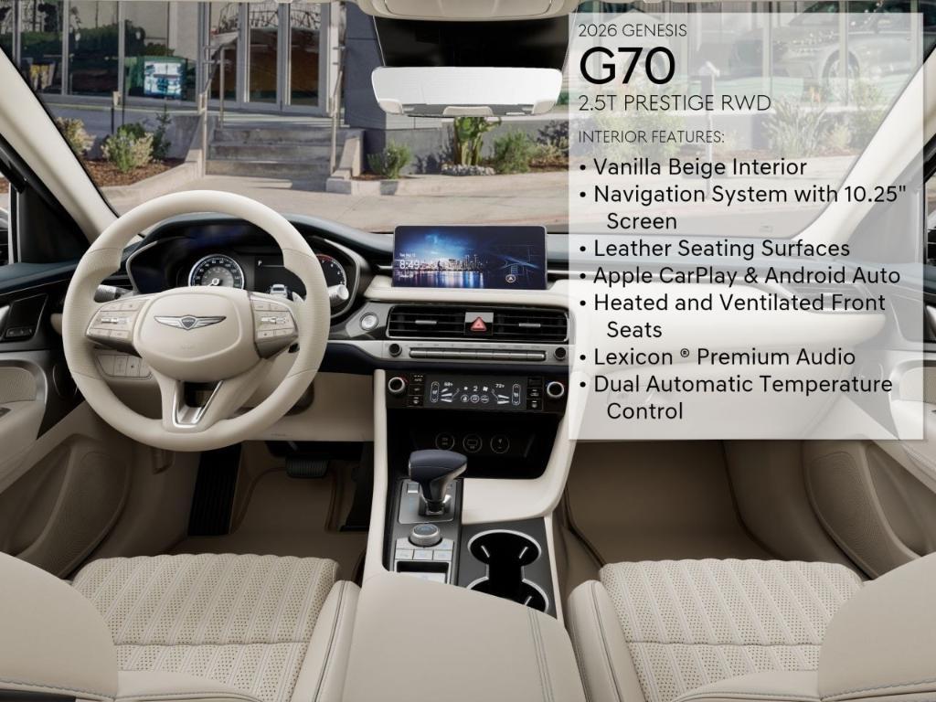 new 2026 Genesis G70 car, priced at $50,985