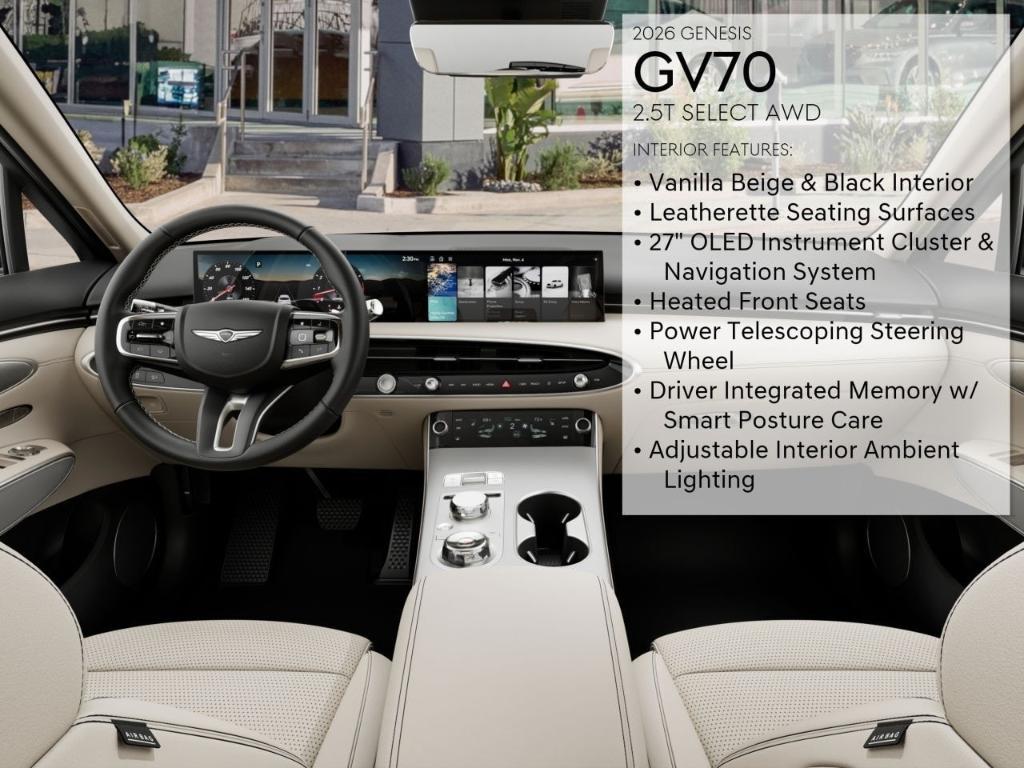 new 2026 Genesis GV70 car, priced at $53,275
