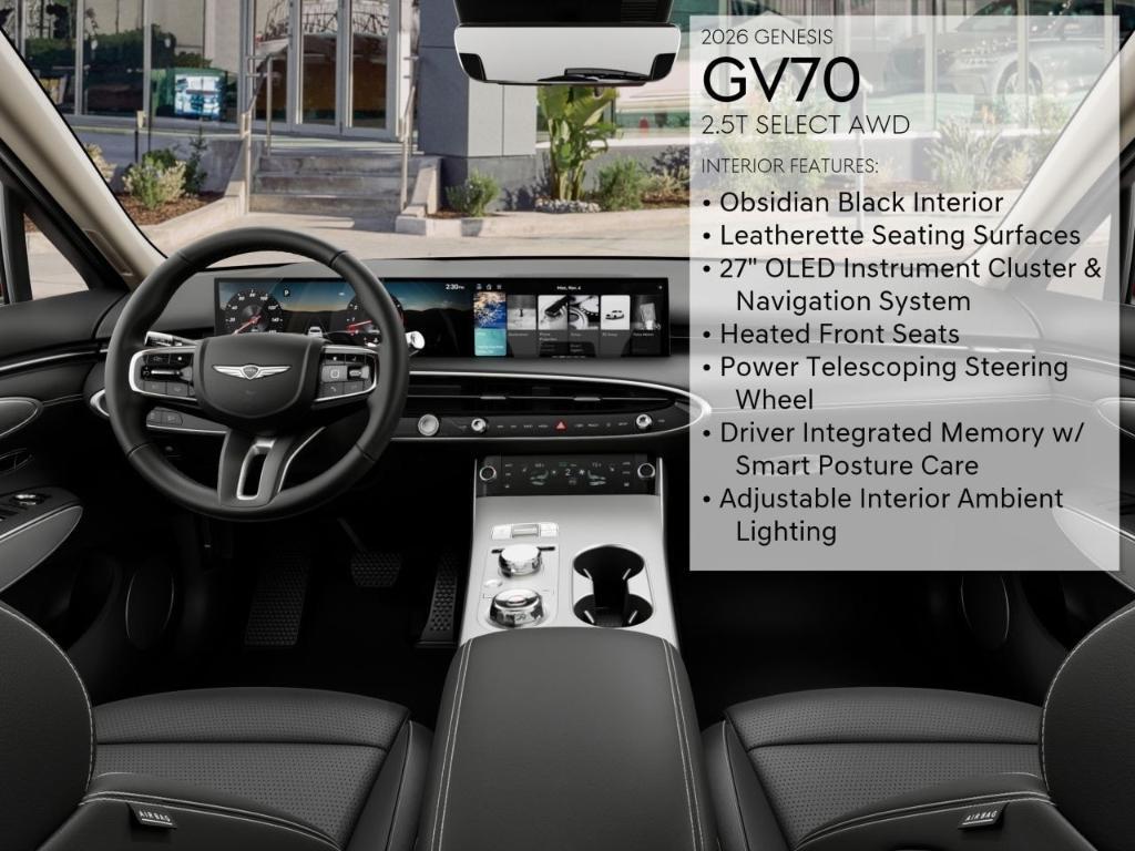 new 2026 Genesis GV70 car, priced at $53,275