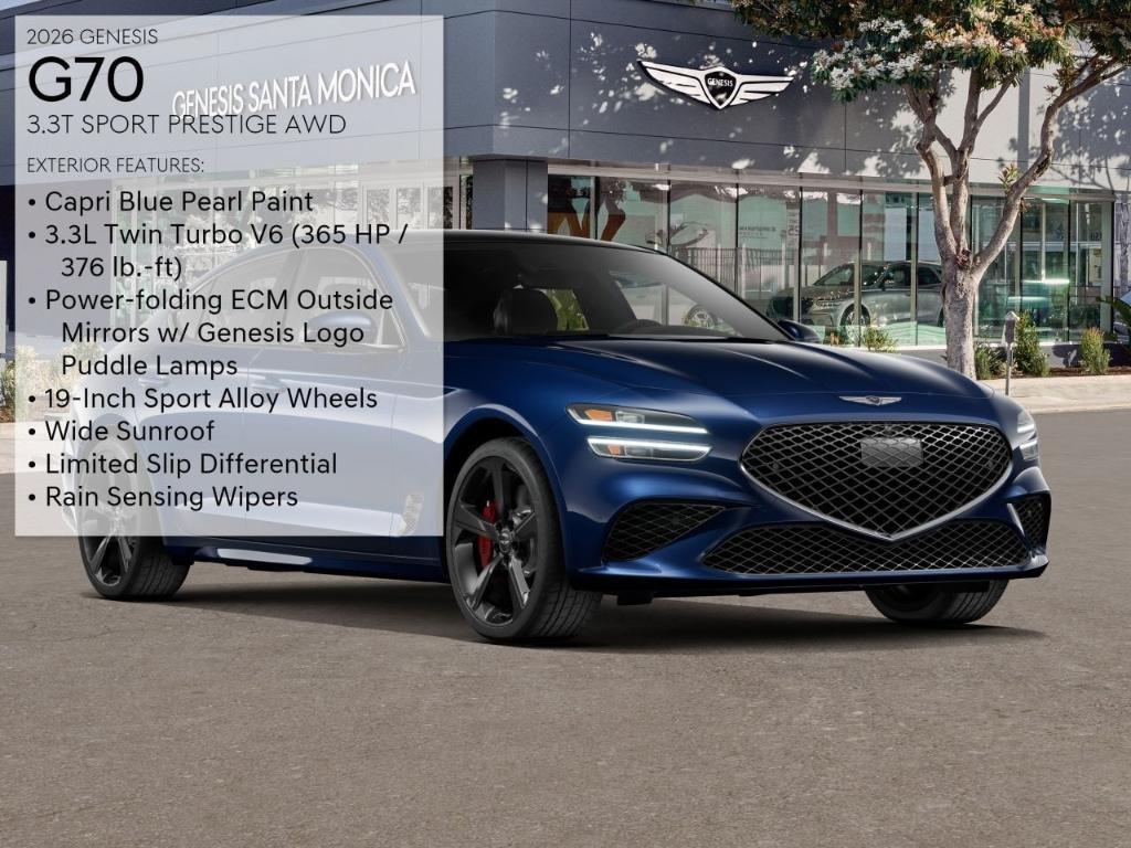 new 2026 Genesis G70 car, priced at $57,465