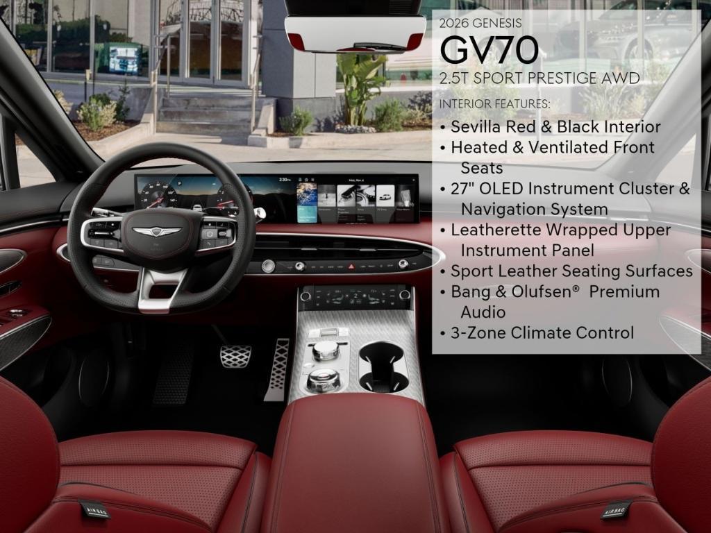 new 2026 Genesis GV70 car, priced at $61,345
