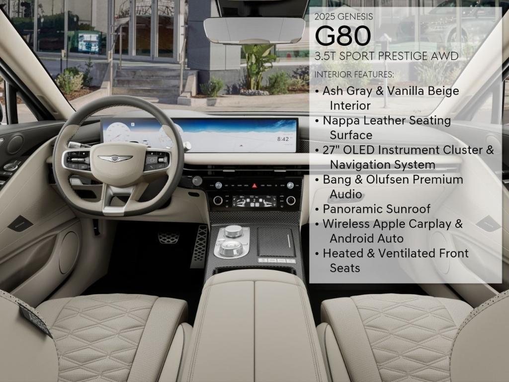 new 2025 Genesis G80 car, priced at $79,425