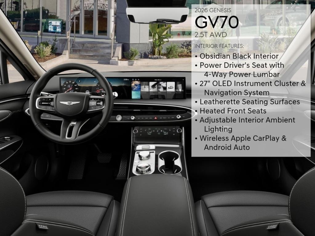new 2026 Genesis GV70 car, priced at $52,095