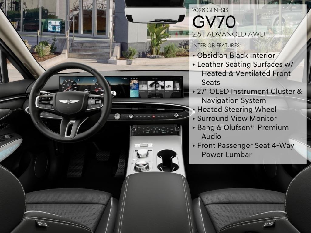 new 2026 Genesis GV70 car, priced at $57,955