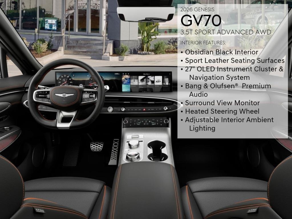 new 2026 Genesis GV70 car, priced at $67,560