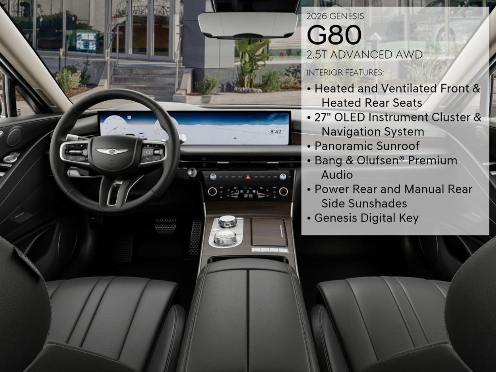 new 2026 Genesis G80 car, priced at $66,575